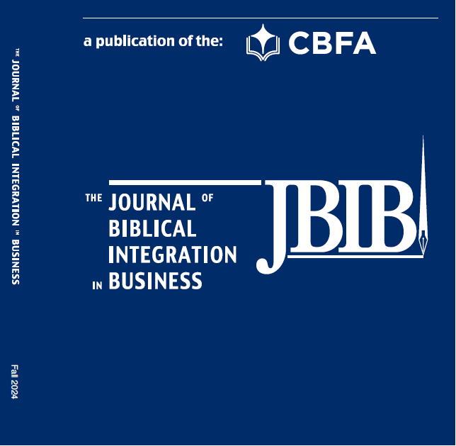 JBIB Journal of Biblical Integration in Business